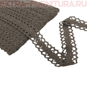 Тесьма вязаная арт.TBY-6307-1 шир.20мм, цв.21 какао, уп.10м