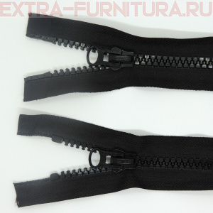 Молния Трактор Т8 2 замка 55см, цв. 322 черный, LOGO