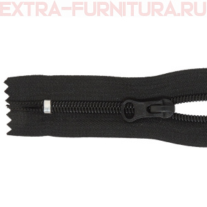 Молния Спираль неразъёмная дл. 18см, Т5, цв.322 черный LOGO