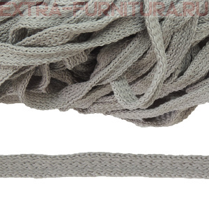 Шнур 34Ф плоский шир.7мм, цв.серый 64, уп.200м