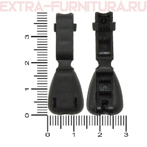 Концевик защёлкивающийся, цв. черный  (уп.1000шт)