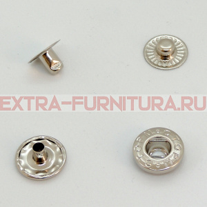 Кнопка STRONG"Альфа" 15 мм никель (уп. 720 шт)