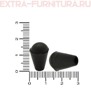 Концевик колокольчик, цв. черный, арт. 8035 (упак.1000шт)