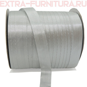Косая бейка 15мм 132м цв. серебро