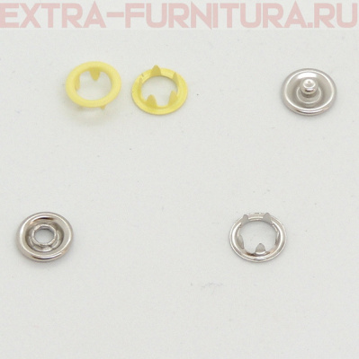 Кнопка рубашечная 9,5мм кольцо, цв.109 желтый матовый (уп.1440шт) Buttoni