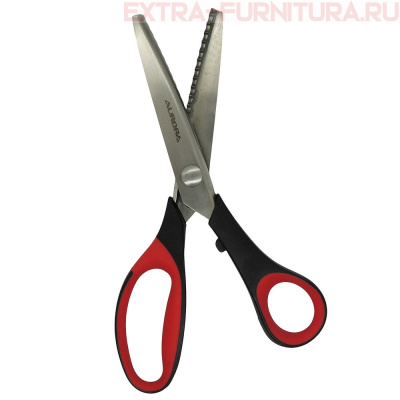 Ножницы Aurora зиг-заг "Волна", 23 см, шаг зубчика 5мм AU 497