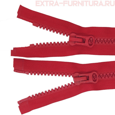 Молния Трактор Т8 2 замка 80см, цв.148 красный, LOGO