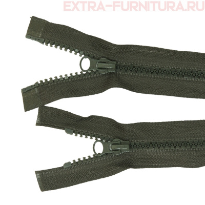 Молния Трактор Т5 2 замка 75см, цв.328 хаки темный, LOGO