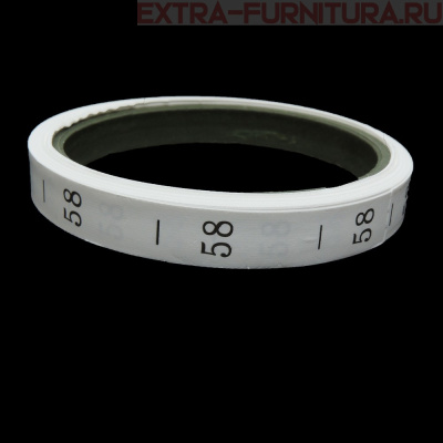 Размерник р-р 58, цв. белый, рул. 300 шт.