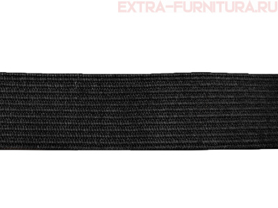 Резинка вязаная, 45мм (+/-2мм), цв.черный (уп.-50м*6 уп)