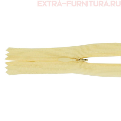 Молния потайная № 3, 50 см, цв. 106 крем п/э пл.9,3 гр/м