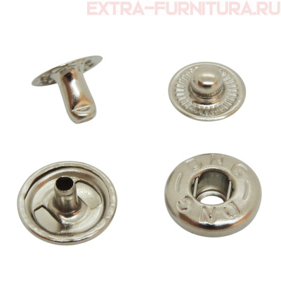 Кнопка №54 12,5 мм, цв.никель, (уп.720шт) DNG