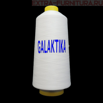 Нить текстурированная GALAKTIKA 15000 ярд, цв. 301 белый, некрученая