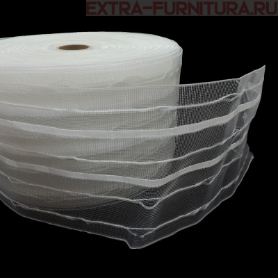 Лента шторная шир.100мм арт.1090 органза, уп.50м*18уп.