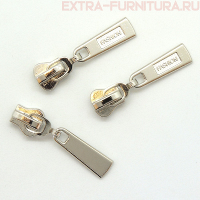 Бегунок декоративный автомат ТР5 никель (15-3) (уп. 50 шт.)