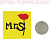 Нашивка MrS цв.желтый