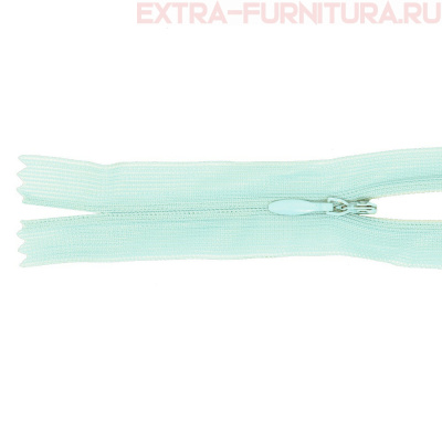 Молния потайная  № 3, 20 см, цв. 182 голубой п/э пл.9,3 гр/м