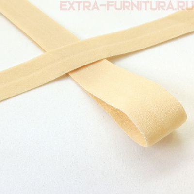 Резинка окантовочная 15мм цв.S180 бежевый песочный, матовая арт.ROM15180 уп. 50м 